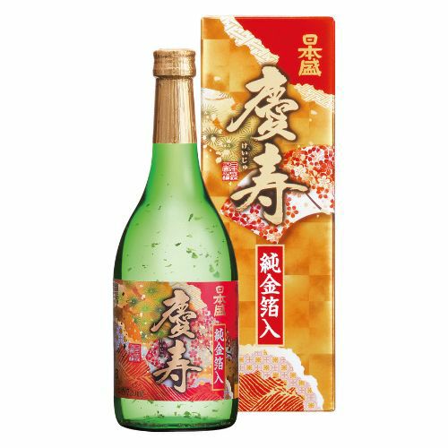 化粧箱入】慶寿 純金箔入 720ml ｜ SAKARI online（日本盛）