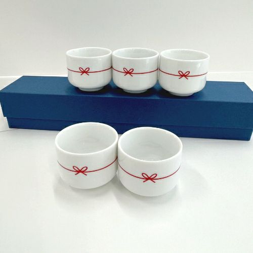 樺巻陶器 無地 お猪口 おしぼり 樺巻陶器 無地 お猪口 おしぼり