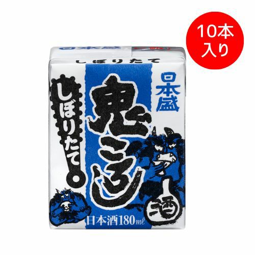 鬼ころし しぼりたて180ml 【10本入】｜ SAKARI online（日本盛）